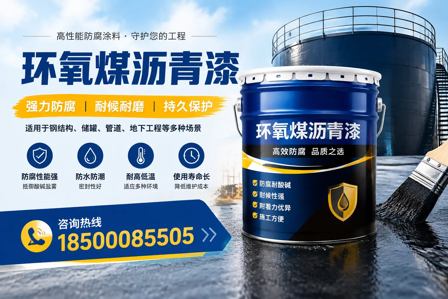 环氧煤沥青漆在工业中的应用,绥化企业的选择